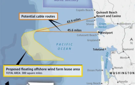 Seattle developer pushes for WA’s first floating offshore wind farm off Olympic Peninsula